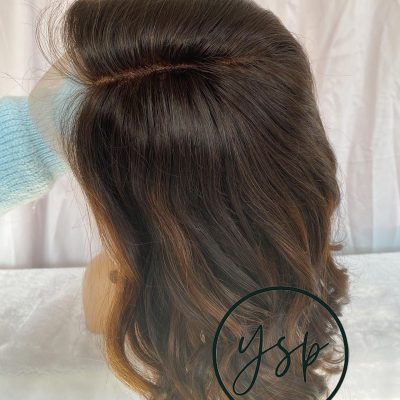 100% Human Hair Lace Front Wig for Women Balayage