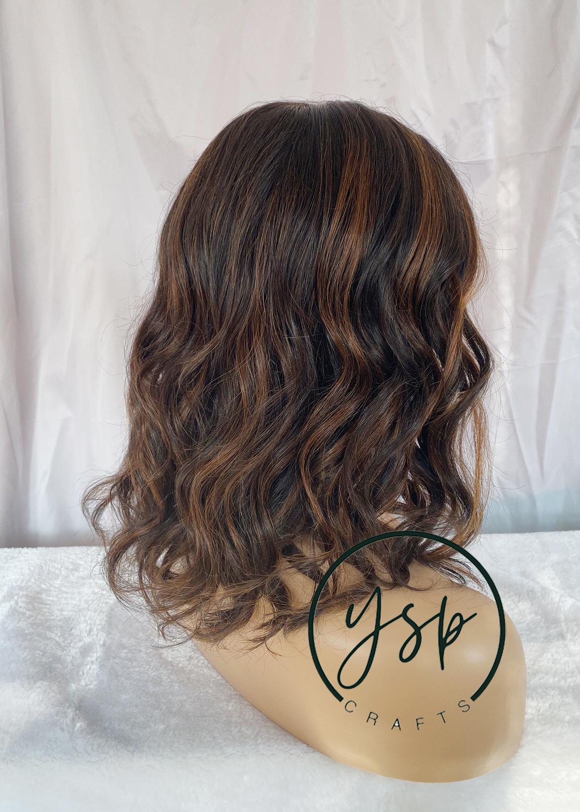 100% Human Hair Lace Front Wig for Women Balayage | Wavy Bob | Glueless | Pre-Plucked Hairline - Image 6