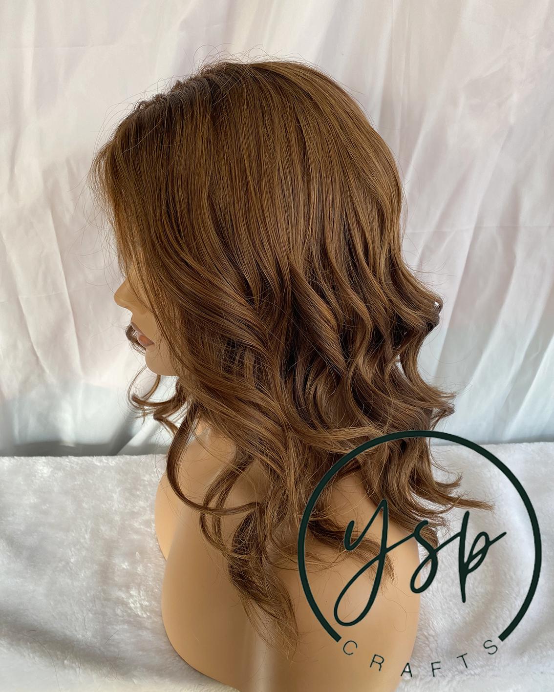 13x6 Lace Front Brown Wavy Human Hair Wig | Pre Cut, Glueless - Image 6