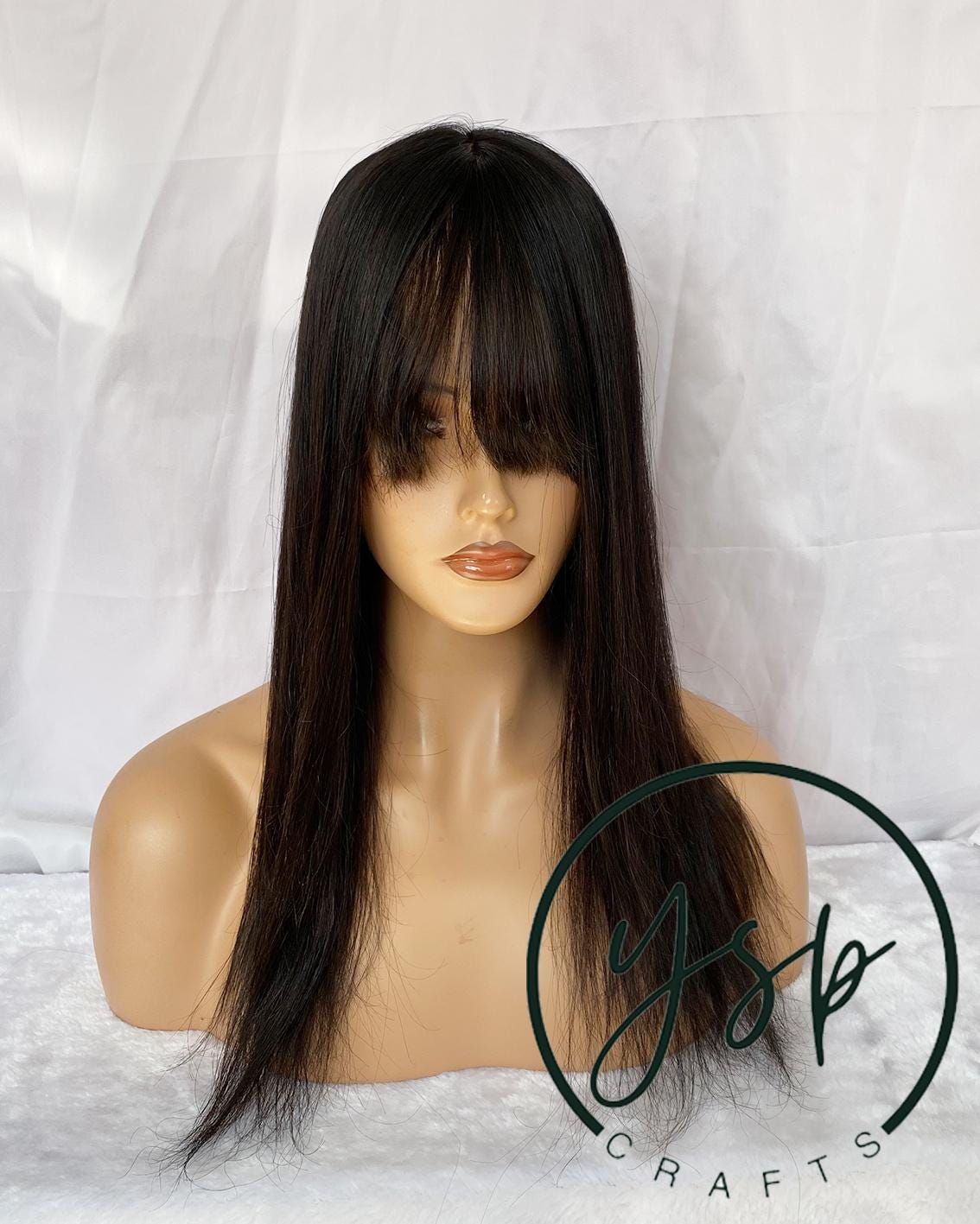 5x6 Silk Top Human Hair Topper with bangs