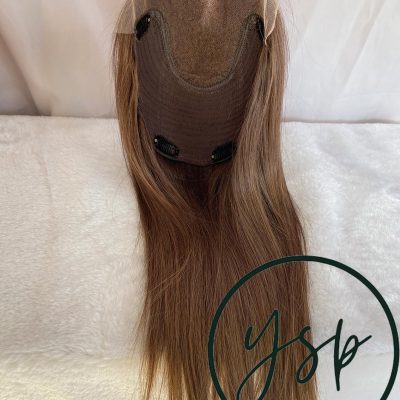 8x8 Lace Front Brown Human Hair Topper | Thinning Hair Volume