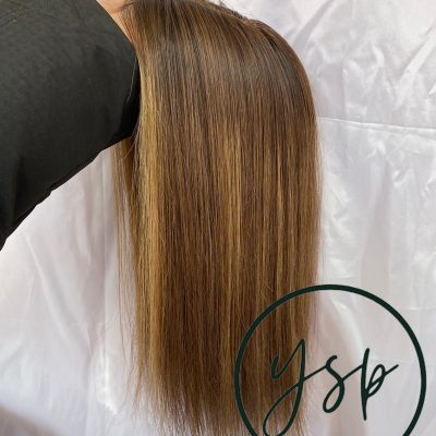 Balayage Human Hair Topper, 5x6 Silk Base, 16 inch