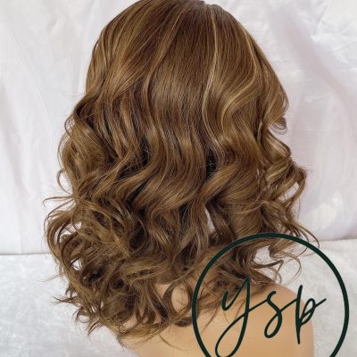 Alternative view of Balayage Wavy Human Hair Wig, 13x6 Lace Front Wigs for Women, Caramel bliss wig