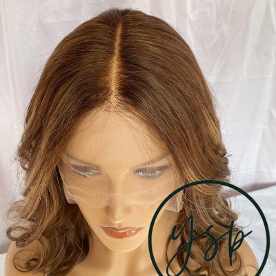 Alternative view of Balayage Wavy Real Human Hair Wig 13x6 Lace Front Wigs for Women Caramel bliss wig