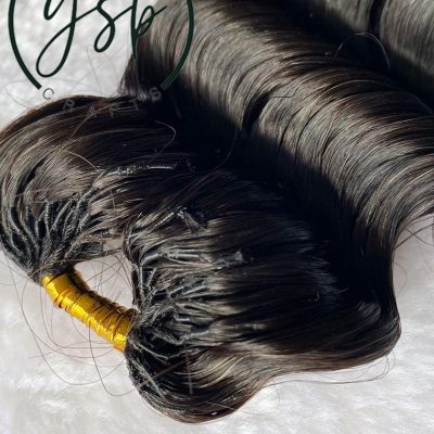 Alternative view of Deep Curly Human Crochet Hair Extensions: Natural Black, 18 inch