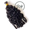 Double Drawn Water Curly Human Hair Bulk for Braiding