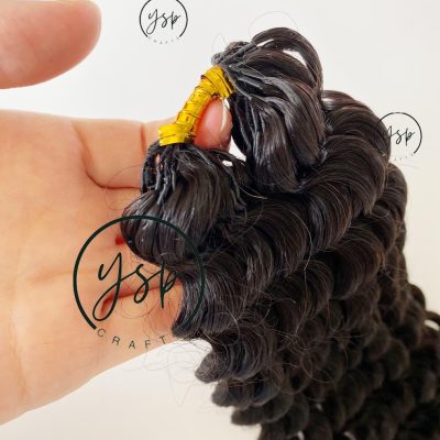 Human Hair Crochet Extensions Water Wave Natural Color