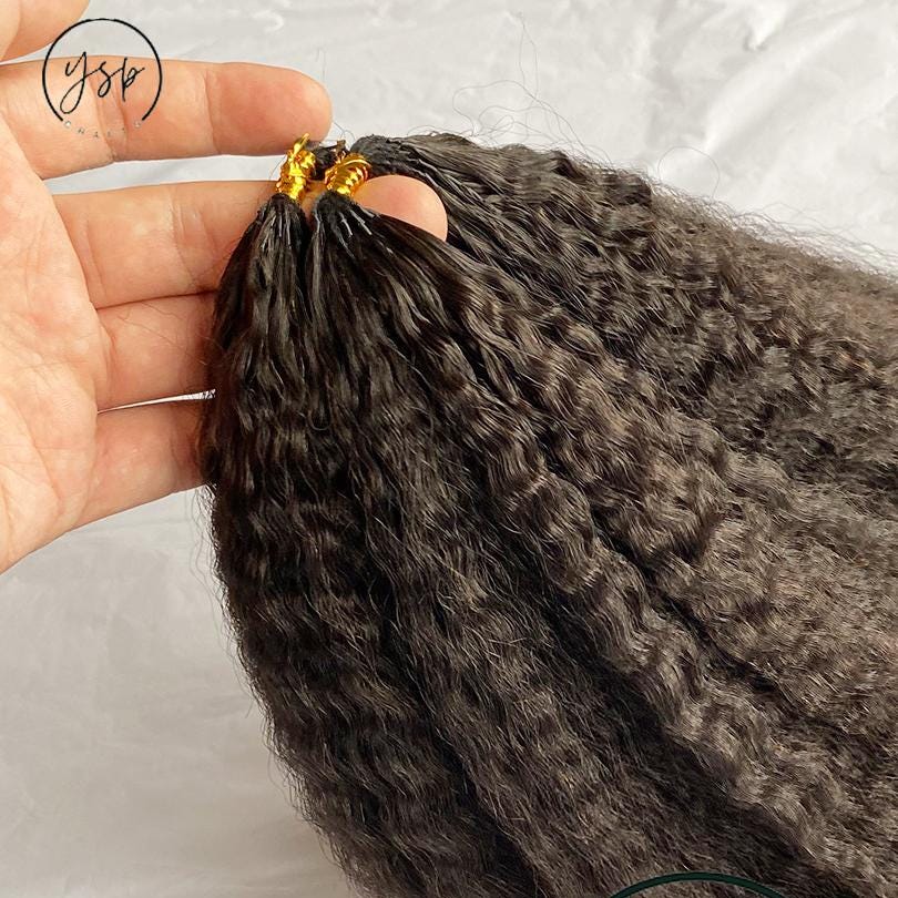 Kinky Straight Human Crochet Hair Pre-Stretched Crochet Hair Lightweight - Image 2