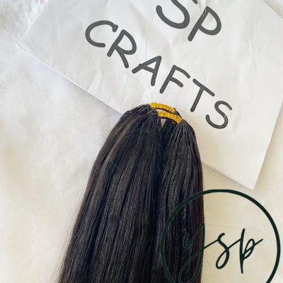 Alternative view of Light Yaki Human Hair Crochet Extensions, Natural Black 18 inch