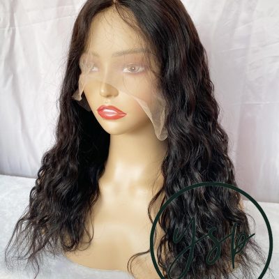 Alternative view of Natural Black Human hair 13*6 Lace Front Wig Loose Wavy Hair Wigs for Women