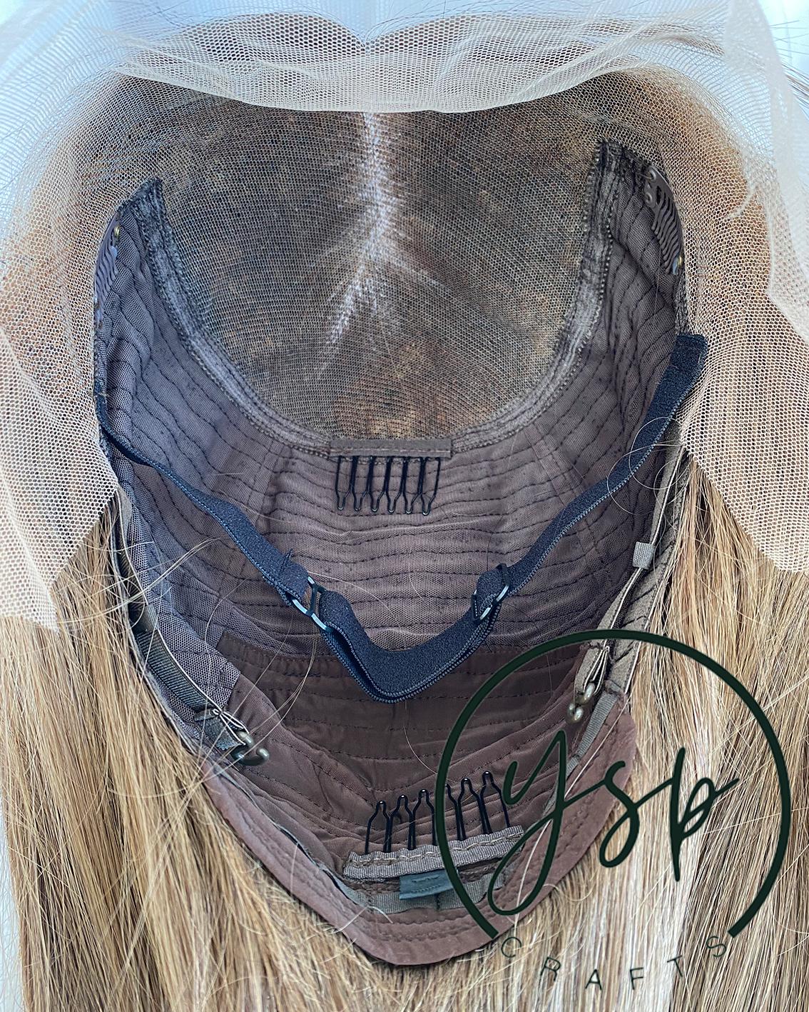 Ombre Brown Lace Front Wig | 13x6 Human Hair Straight Wig - Image 5