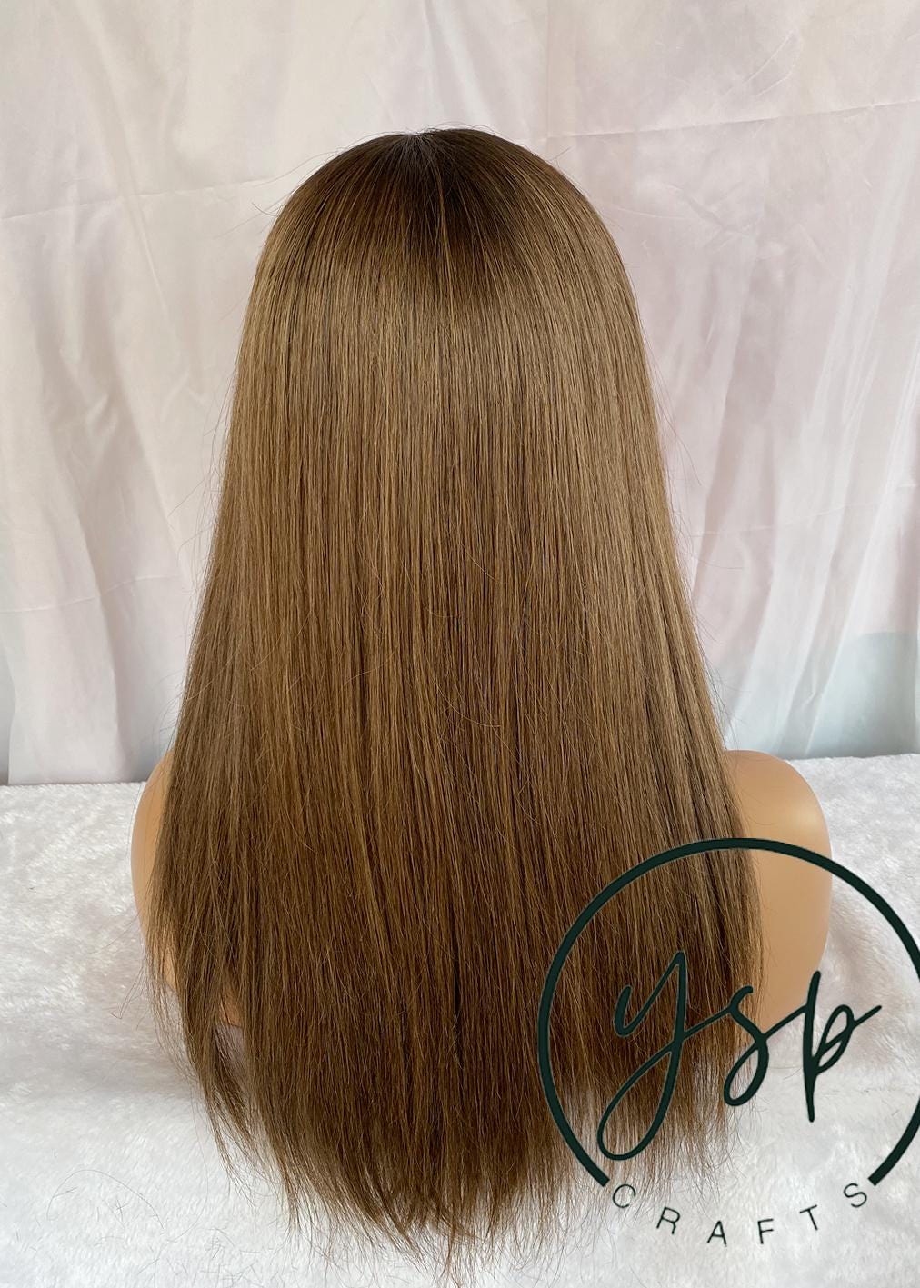 Ombre Brown Straight Human Hair Wig | 13x6 Lace Front Wigs for Women - Image 4