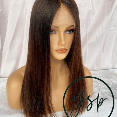 Alternative view of Real Human hair 13*6 Lace Front Wig Ombre Straight Hair Wigs for Women Glueless