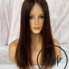 Real Human hair 136 Lace Front Wig Ombre Straight Hair Wigs for Women Glueless