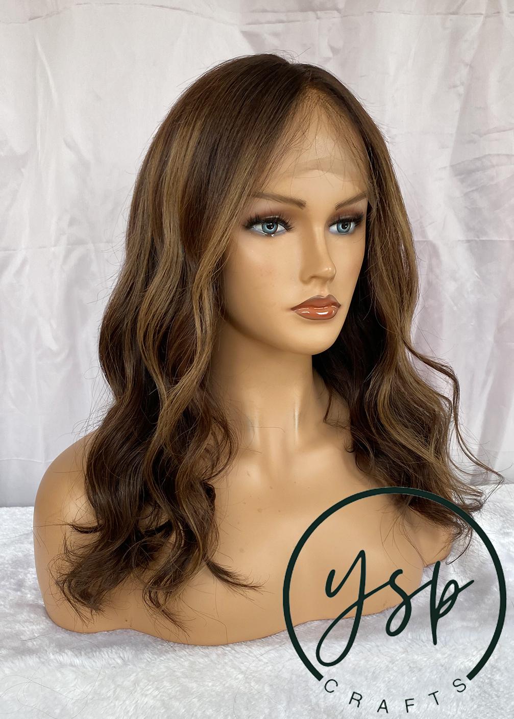 Real Human hair Full Lace Wig Balayage Wavy hair Wigs for Women - Image 4