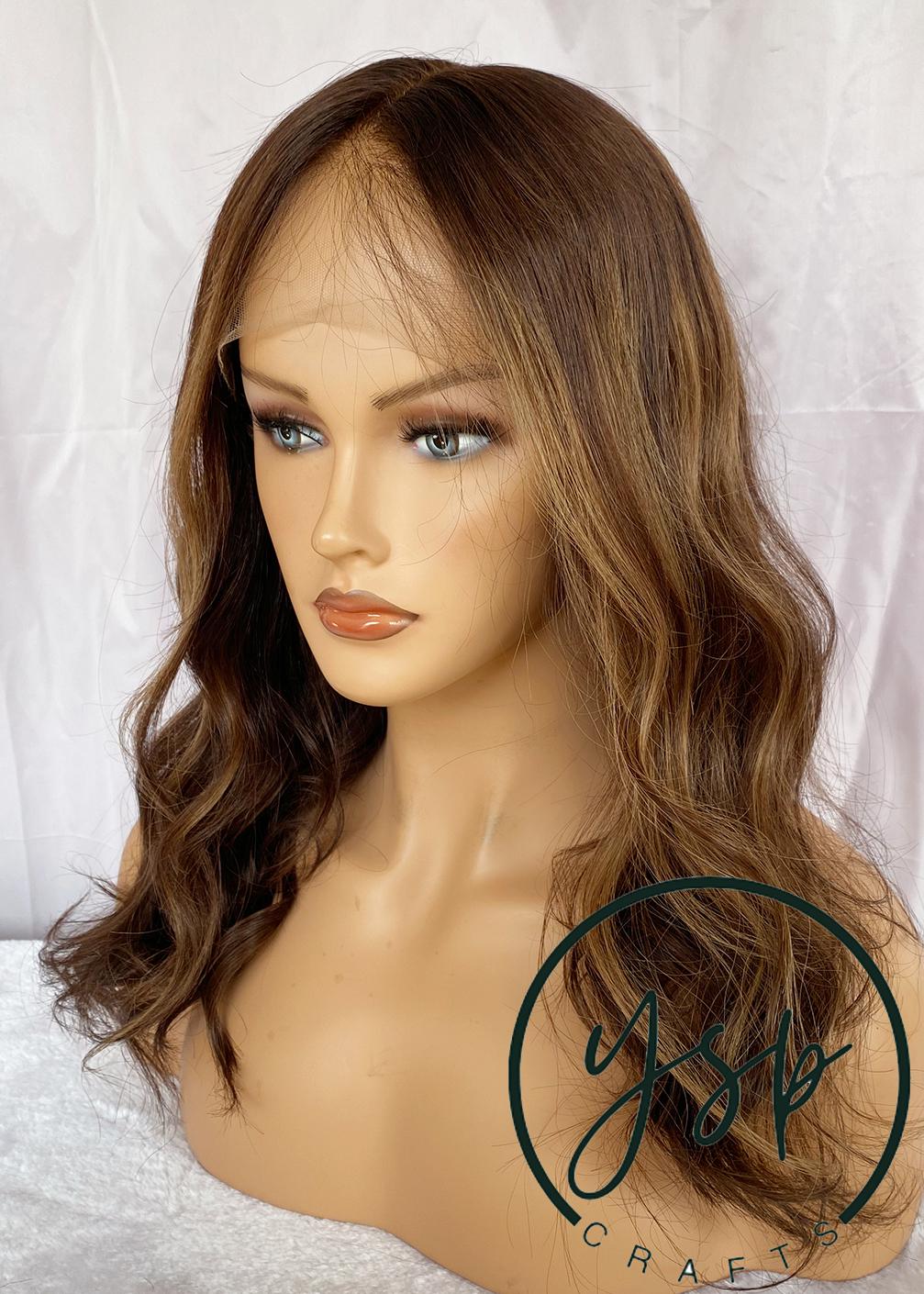 Real Human hair Full Lace Wig Balayage Wavy hair Wigs for Women - Image 6