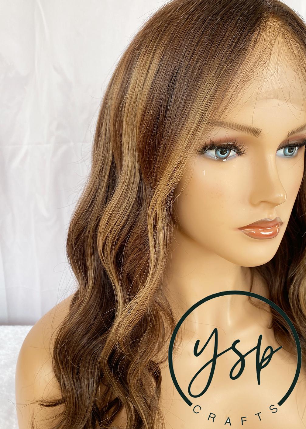 Real Human hair Full Lace Wig Balayage Wavy hair Wigs for Women - Image 2