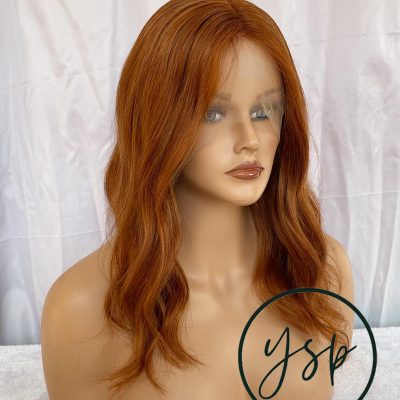 Alternative view of Real Remy Human Hair 13*6 Lace Front Wig Ginger Hair Wavy Wigs for Women