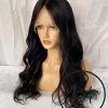 Real Remy Human Hair Lace Front Wig Glueless Black Wavy Hair Wigs for Women