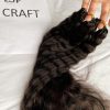 Wet and Wavy Human Crochet Hair Extensions lightweight Natural Color